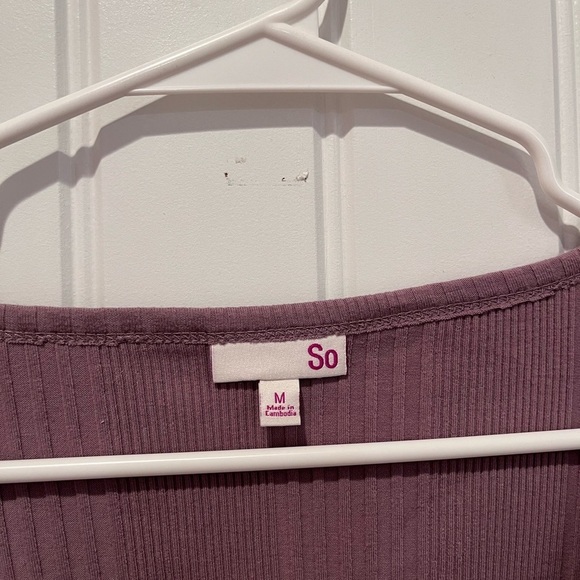 SO Purple Button Down Top Spring Coquette Cottagecore Feminine Summer cute y2k - Picture 5 of 8